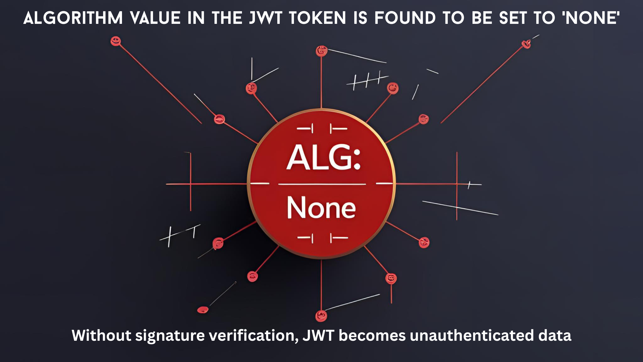 JWT alg=none vulnerability illustration